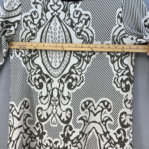 Isle by Melis Kozan Dress Women's Large White Black Knee Length Classic Cocktail - Picture 9 of 11